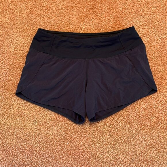 Lululemon Run Times Mid Rise Short II 4" Black Swift Ultra Light Running Shorts - Picture 9 of 10